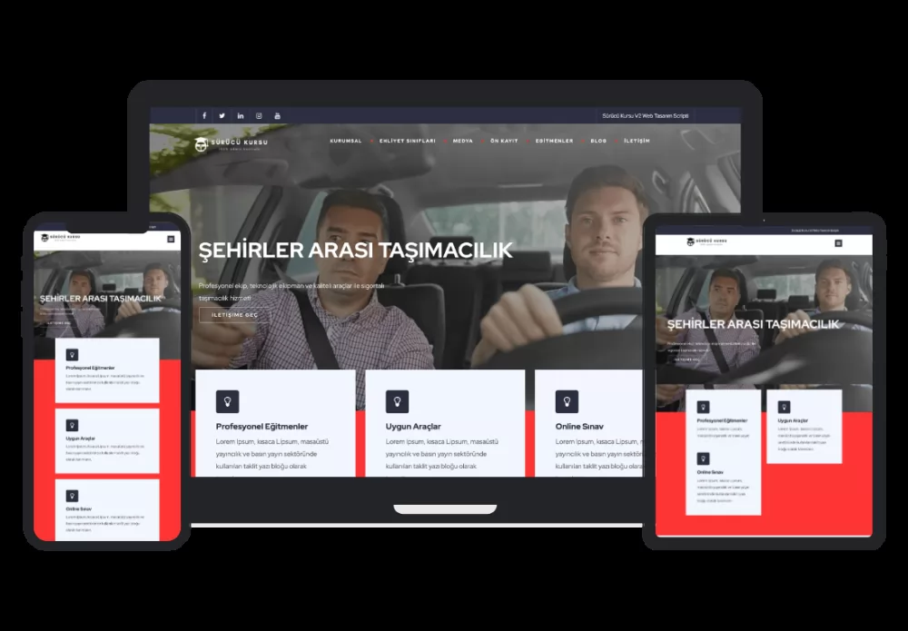 Sürücü Kursu Web Tasarım V2