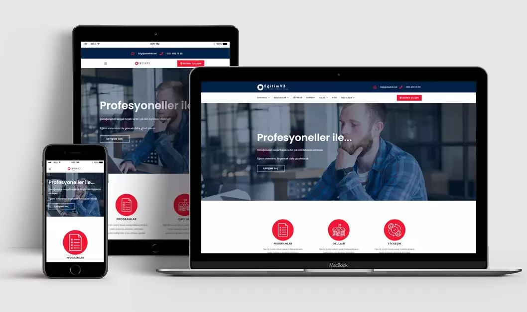 Özel Okul Dershane Web Tasarım V3