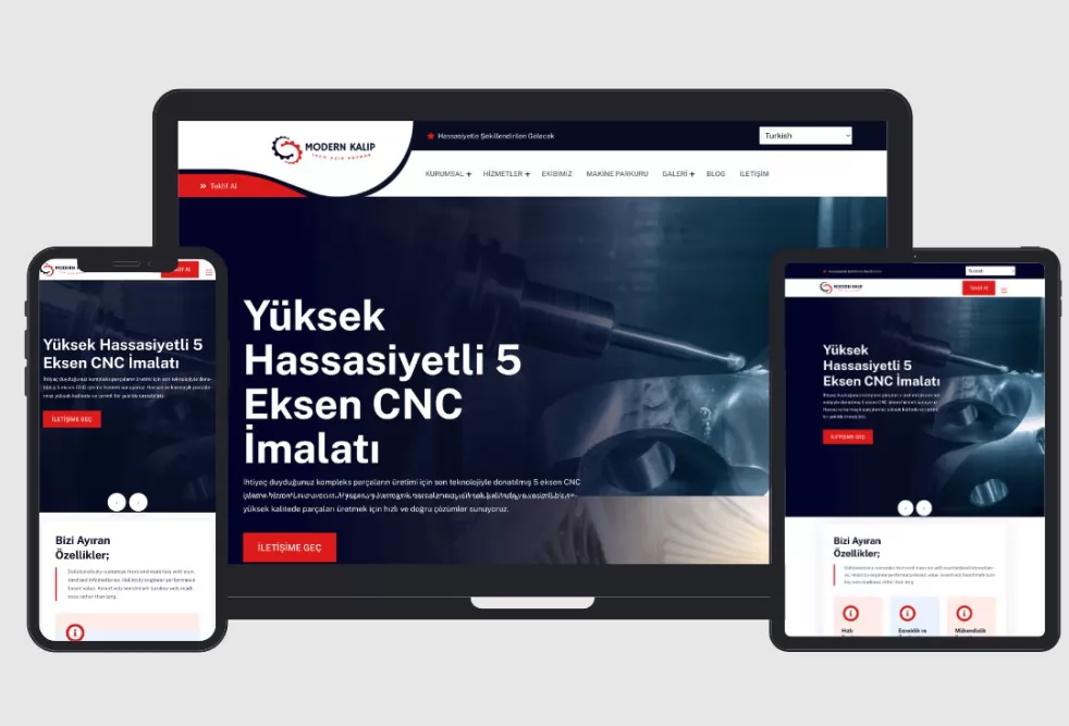 Sanayi Üretim Web Tasarım